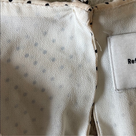 Reformation Kaylia Dress bow polka dot mini dress - Picture 8 of 9